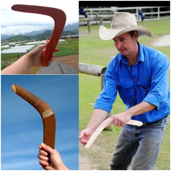 New Kangaroo Throwback V Shaped Boomerang Flying Disc Throw Catch Outdoor Game kids toys Parent-child interactive game props - Imagem 2