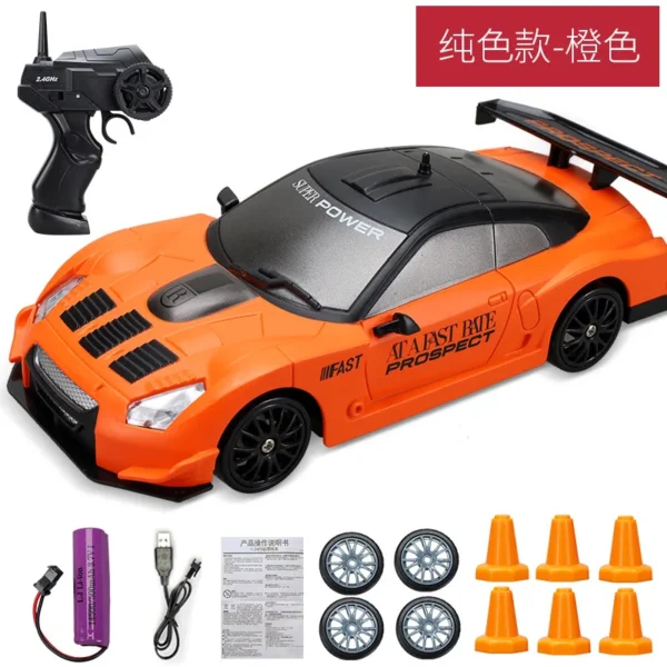 2.4G High speed Drift Rc Car 4WD Toy Remote Control AE86 Model GTR Vehicle Car RC Racing Cars Toy for Children Christmas Gifts - Imagem 10