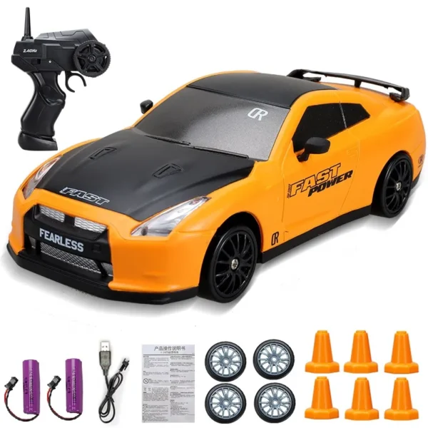 2.4G High speed Drift Rc Car 4WD Toy Remote Control AE86 Model GTR Vehicle Car RC Racing Cars Toy for Children Christmas Gifts - Imagem 19