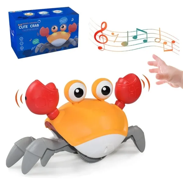 Dancing Crab Run Away Toy for Babies Crawling Interactive Escape Crabs Fujão Toys Baby Birthday Gift VIP Dropshipping with Box - Imagem 7