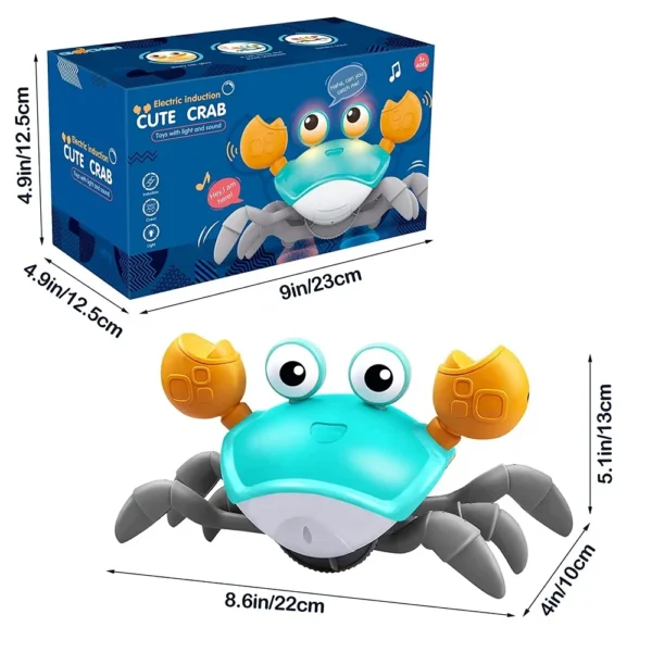 Dancing Crab Run Away Toy for Babies Crawling Interactive Escape Crabs Fujão Toys Baby Birthday Gift VIP Dropshipping with Box - Imagem 6