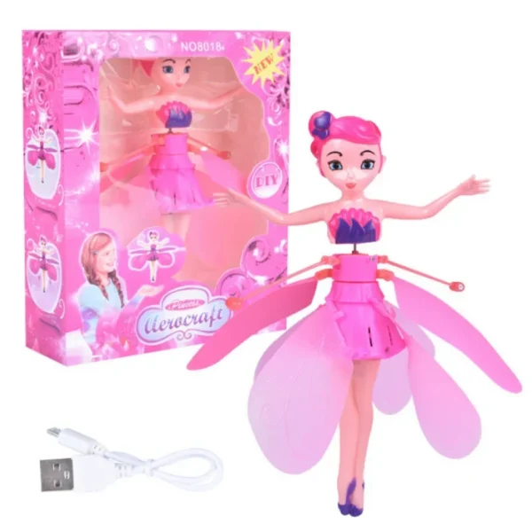 Disney Frozen Aircraft Cartoon Anime Cute Elsa Induction Flying Magic Fairy Gesture Levitation Flying Toy for Kids Birthday Gift - Imagem 8