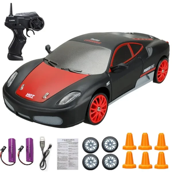 2.4G High speed Drift Rc Car 4WD Toy Remote Control AE86 Model GTR Vehicle Car RC Racing Cars Toy for Children Christmas Gifts - Imagem 20