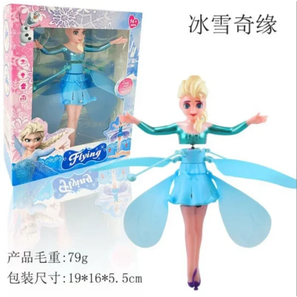 Disney Frozen Aircraft Cartoon Anime Cute Elsa Induction Flying Magic Fairy Gesture Levitation Flying Toy for Kids Birthday Gift - Imagem 7