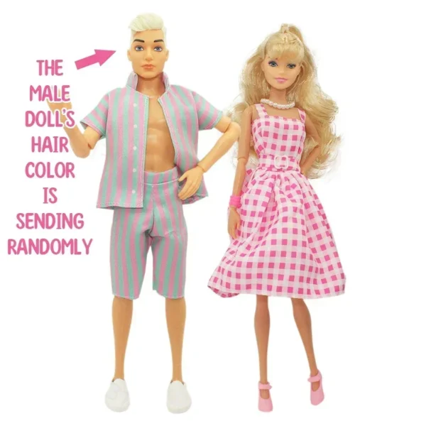 30cm Babi Film Doll with Pink Checkered Dress Joint Move 1/6 BJD Bonecas Men Model Clothes Shoes Accessories Toys for Girls Gift - Imagem 20