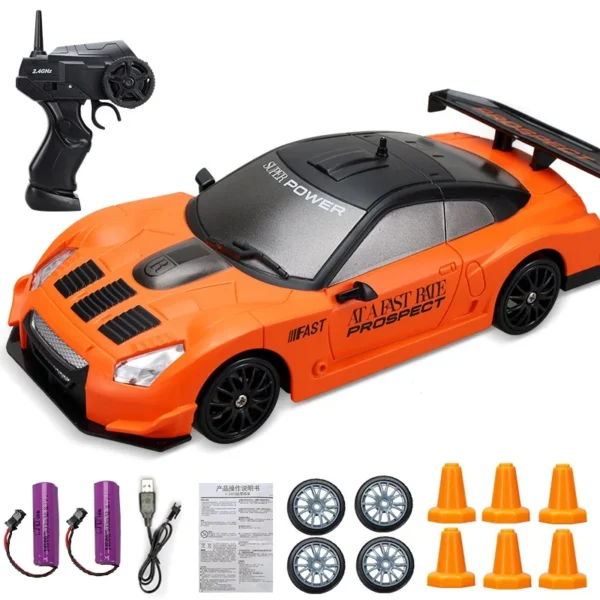 2.4G High speed Drift Rc Car 4WD Toy Remote Control AE86 Model GTR Vehicle Car RC Racing Cars Toy for Children Christmas Gifts - Imagem 24