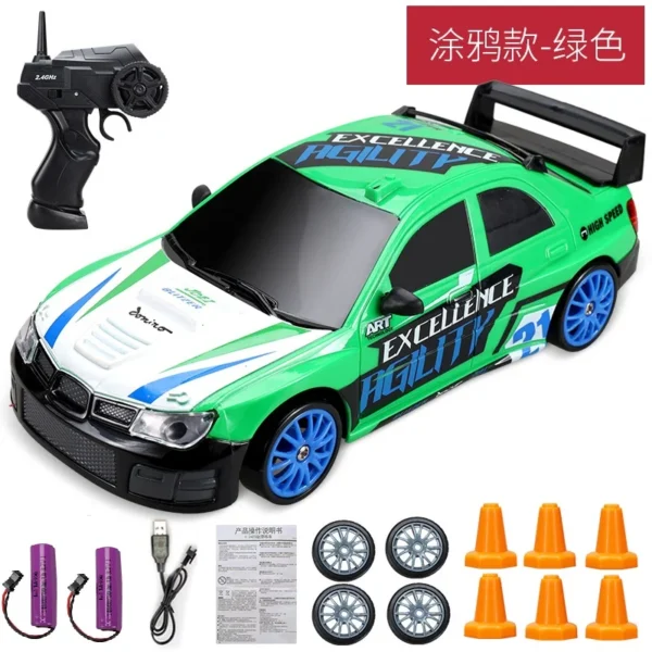 2.4G High speed Drift Rc Car 4WD Toy Remote Control AE86 Model GTR Vehicle Car RC Racing Cars Toy for Children Christmas Gifts - Imagem 29