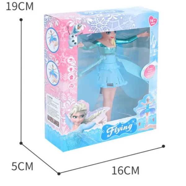 Disney Frozen Aircraft Cartoon Anime Cute Elsa Induction Flying Magic Fairy Gesture Levitation Flying Toy for Kids Birthday Gift - Imagem 6