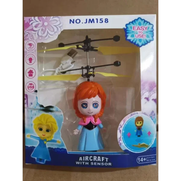 Disney Frozen Aircraft Cartoon Anime Cute Elsa Induction Flying Magic Fairy Gesture Levitation Flying Toy for Kids Birthday Gift - Imagem 10