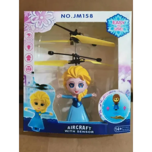 Disney Frozen Aircraft Cartoon Anime Cute Elsa Induction Flying Magic Fairy Gesture Levitation Flying Toy for Kids Birthday Gift - Imagem 9