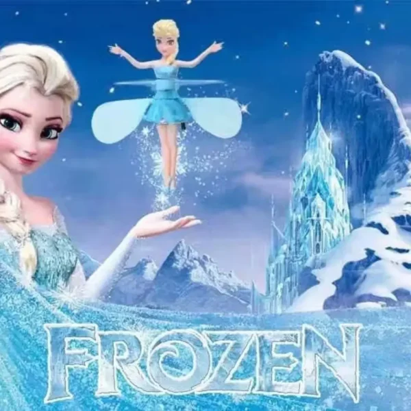 Disney Frozen Aircraft Cartoon Anime Cute Elsa Induction Flying Magic Fairy Gesture Levitation Flying Toy for Kids Birthday Gift - Imagem 2