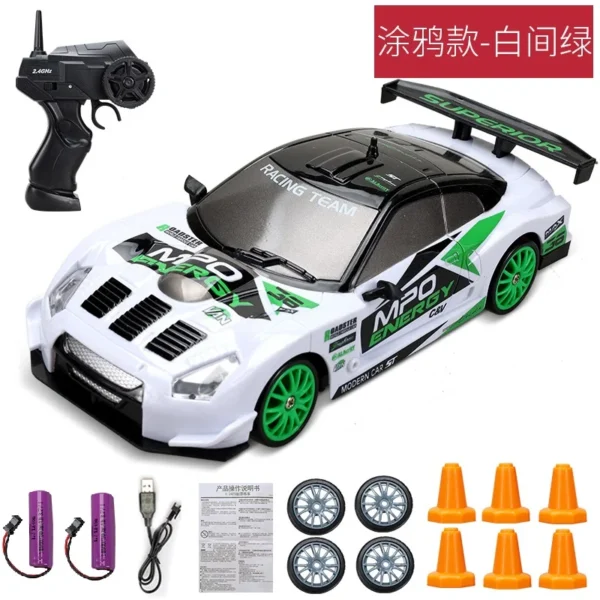 2.4G High speed Drift Rc Car 4WD Toy Remote Control AE86 Model GTR Vehicle Car RC Racing Cars Toy for Children Christmas Gifts - Imagem 28