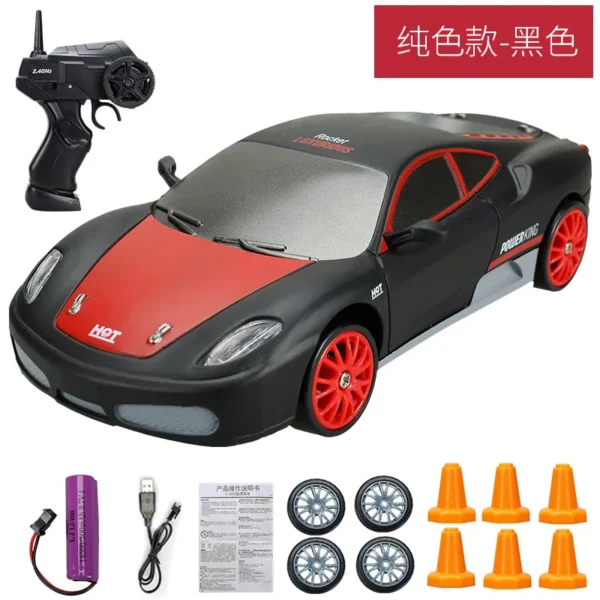 2.4G High speed Drift Rc Car 4WD Toy Remote Control AE86 Model GTR Vehicle Car RC Racing Cars Toy for Children Christmas Gifts - Imagem 8