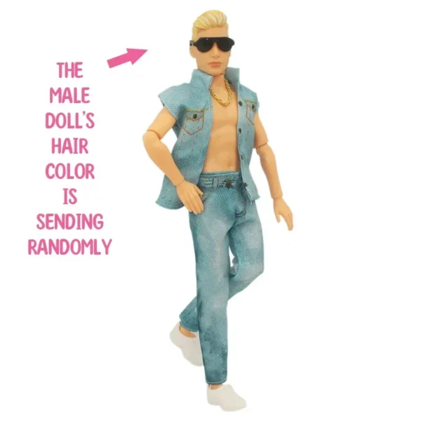 30cm Babi Film Doll with Pink Checkered Dress Joint Move 1/6 BJD Bonecas Men Model Clothes Shoes Accessories Toys for Girls Gift - Imagem 13