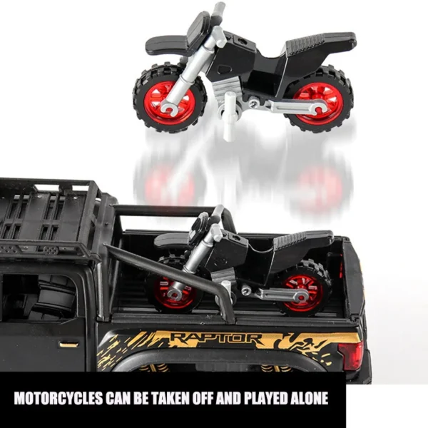 1:24 Scale Technical RAPTOR Alloy Car Model Diecast Car Off-road Vehicle Toys For Boys Birthday Gift Kids Toys Car Collection - Imagem 4