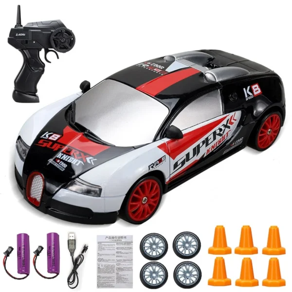 2.4G High speed Drift Rc Car 4WD Toy Remote Control AE86 Model GTR Vehicle Car RC Racing Cars Toy for Children Christmas Gifts - Imagem 27