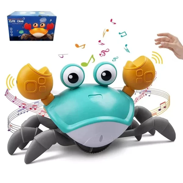 Dancing Crab Run Away Toy for Babies Crawling Interactive Escape Crabs Fujão Toys Baby Birthday Gift VIP Dropshipping with Box - Imagem 8