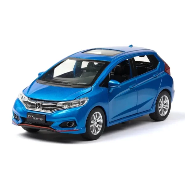 1/32 Honda FIT JAZZ Sport Toy Car Diecast Miniature Model SUV Pull Back Doors Openable Sound & Light Collection Gift For Boy Kid - Imagem 10