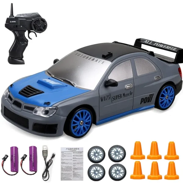 2.4G High speed Drift Rc Car 4WD Toy Remote Control AE86 Model GTR Vehicle Car RC Racing Cars Toy for Children Christmas Gifts - Imagem 25