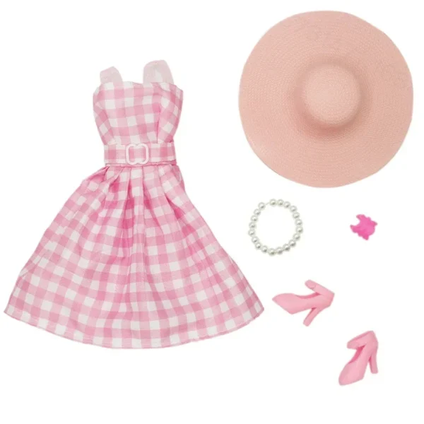 30cm Babi Film Doll with Pink Checkered Dress Joint Move 1/6 BJD Bonecas Men Model Clothes Shoes Accessories Toys for Girls Gift - Imagem 6