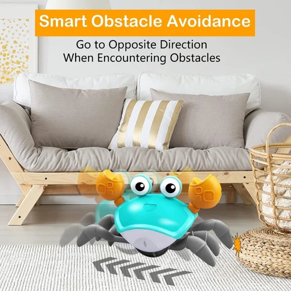 Dancing Crab Run Away Toy for Babies Crawling Interactive Escape Crabs Fujão Toys Baby Birthday Gift VIP Dropshipping with Box - Imagem 2